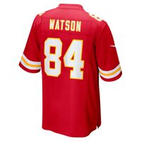 Men's Nike Justin Watson Red Kansas City Chiefs Game Player Jersey