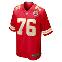 Maillot de match Nike Kingsley Suamataia rouge Kansas City Chiefs pour homme