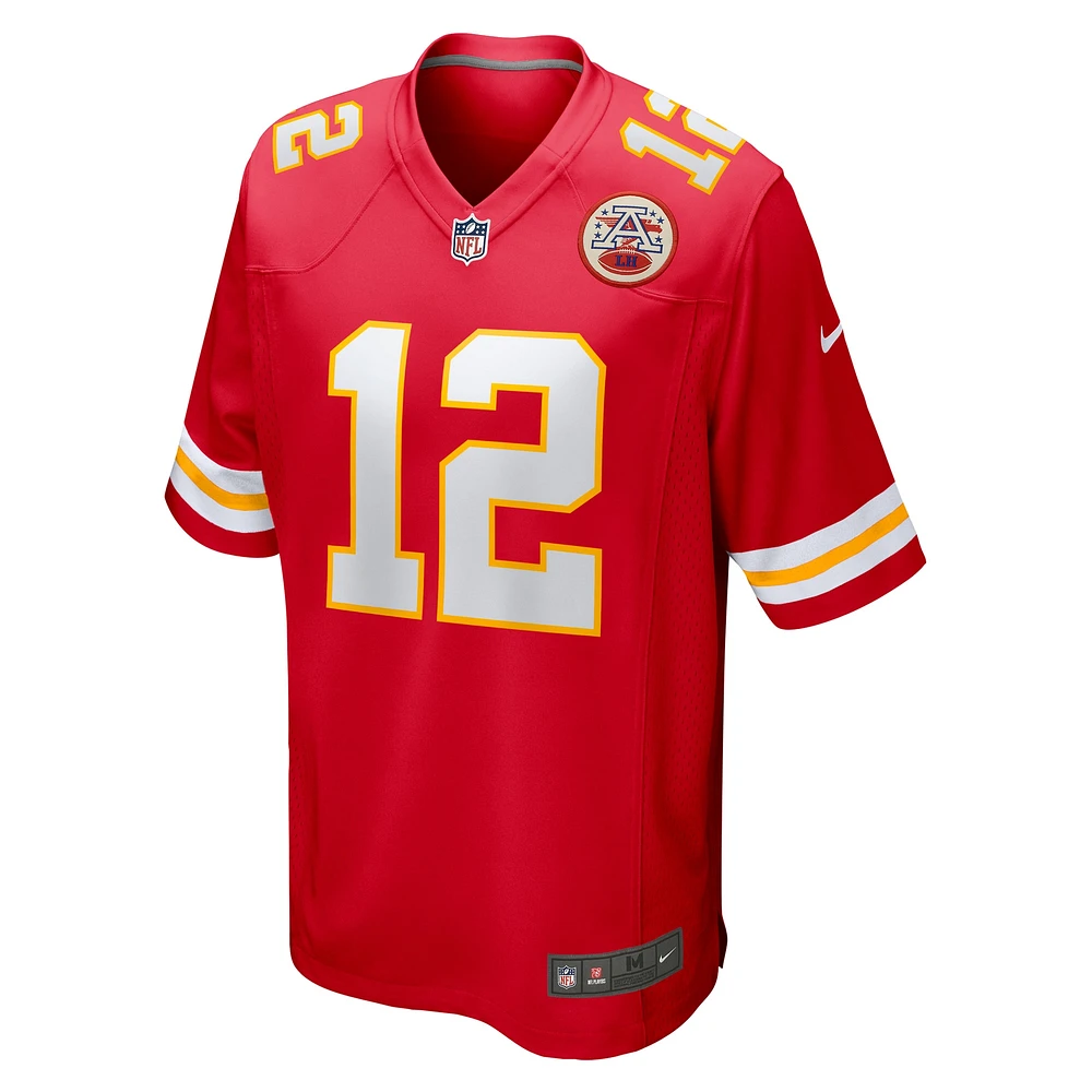 Maillot de match l'équipe Nike Montrell Washington rouge pour hommes des Chiefs Kansas City