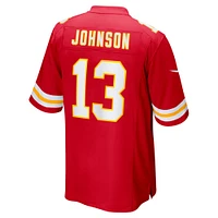 Maillot Nike Nazeeh Johnson pour homme, rouge, joueur de match des Chiefs Kansas City