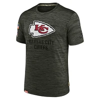 T-shirt Nike marron Kansas City Chiefs 2022 Salute to Service Velocity Team pour homme