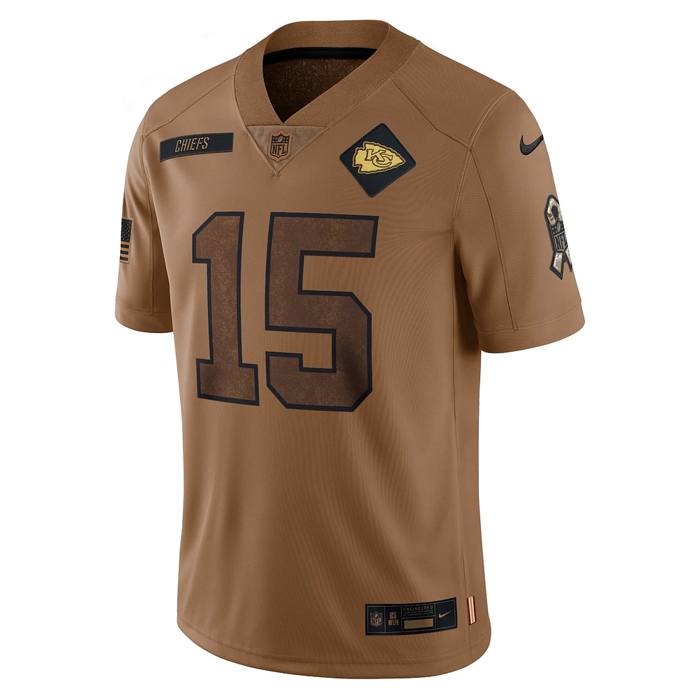 FBC CHIEF BROWN 15 PATRICK MA FA23 NFL MEN'S SALUTE TO SERVICE LIMITED PLAYER JERSEY JERMENLMC