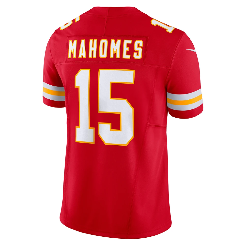 Nike Patrick Mahomes pour homme Rouge Kansas City Chiefs Vapor F.U.S.E. Maillot limité