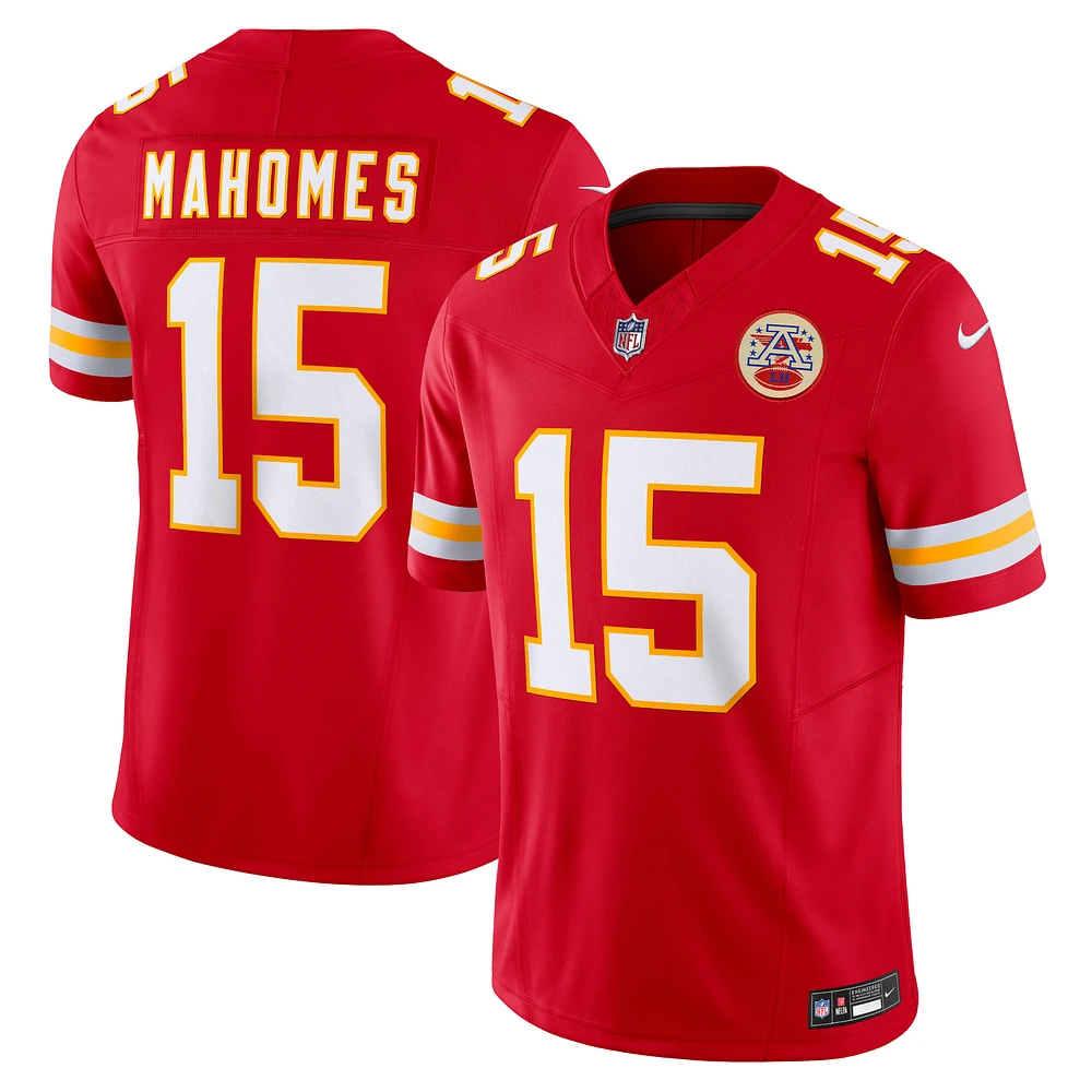 Men's Nike Patrick Mahomes Kansas City Chiefs Vapor F.U.S.E. Limited Jersey