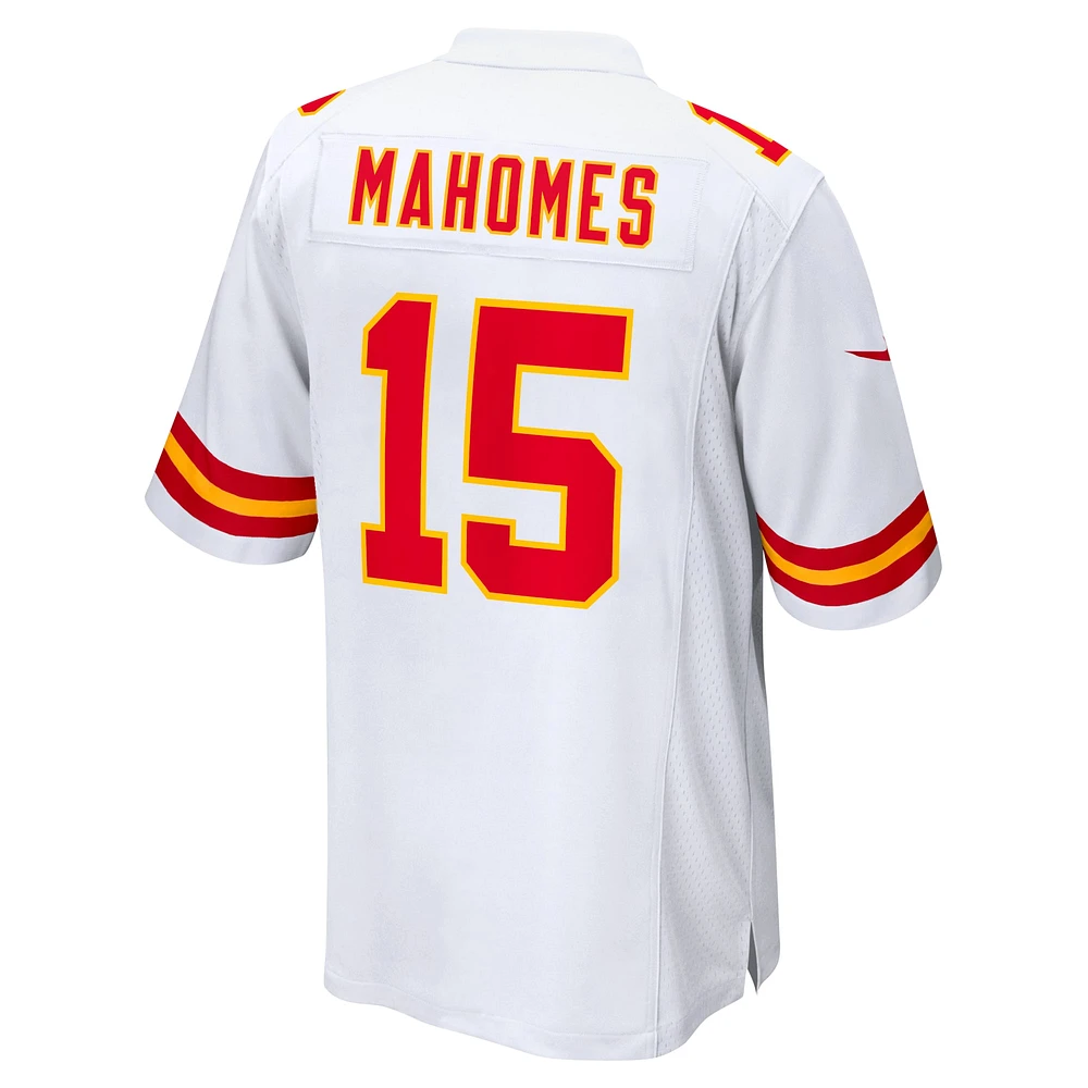 Maillot de match Nike Patrick Mahomes pour hommes, blanc, Kansas City Chiefs