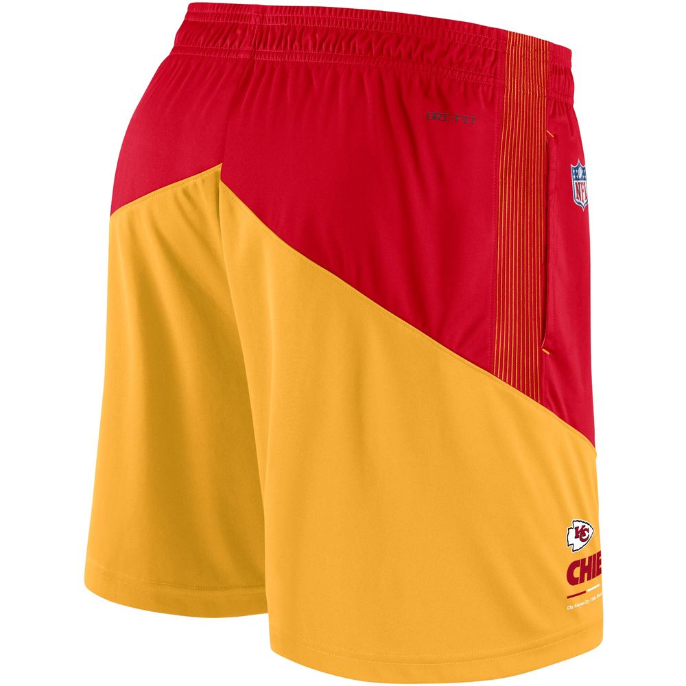 Men's Nike Red/Gold Kansas City Chiefs Primary Lockup Performance - Shorts