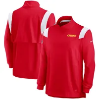 Lids Kansas City Chiefs Nike 2021 Sideline Coaches Repel Quarter-Zip Jacket  - Red