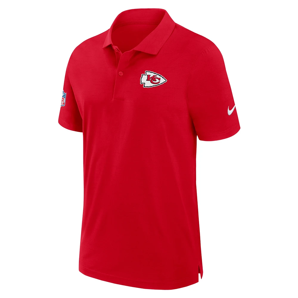 Polo Nike rouge Kansas City Chiefs 2024/25 Sideline Performance pour homme