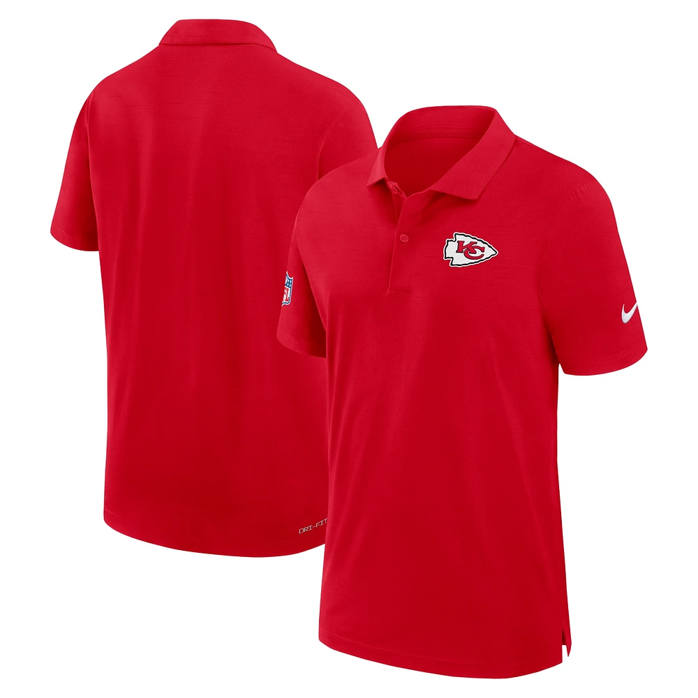 Polo Nike rouge Kansas City Chiefs 2024/25 Sideline Performance pour homme