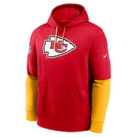 Men's Nike Red Kansas City Chiefs 2024 Sideline Club Pullover Hoodie