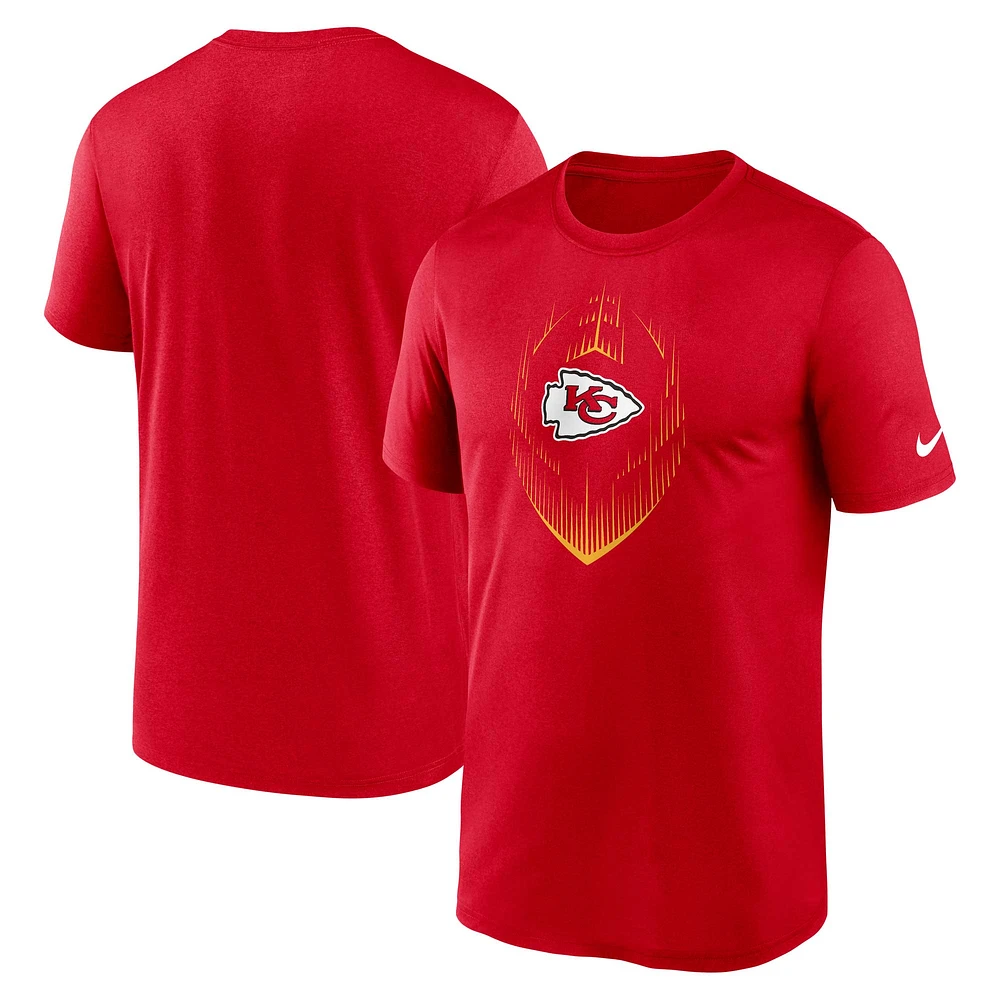 T-shirt Nike rouge Kansas City Chiefs Big & Tall Blitz Legend Icon pour homme