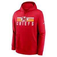 Sweat à capuche Nike Kansas City Chiefs Club Fleece rouge pour homme