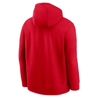 Sweat à capuche Nike rouge avec logo du club Kansas City Chiefs pour homme