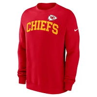 Men's Nike Red Kansas City Chiefs Club Pullover Sweatshirt