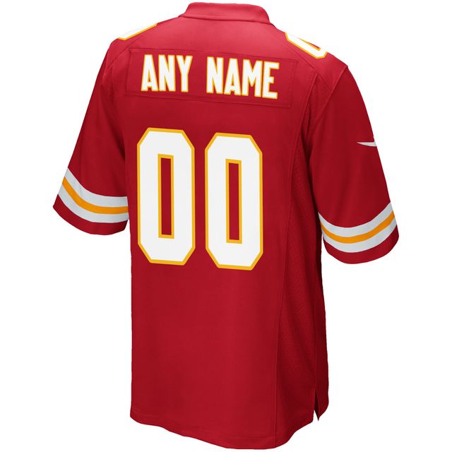 Maillot de match personnalisé Nike Kansas City Chiefs pour homme rouge