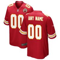 Kansas City Chiefs Nike Game Jersey - University Red - Custom - Mens