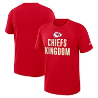 Men's Nike Red Kansas City Chiefs Direct Handoff Rewind Slub Performance T-Shirt