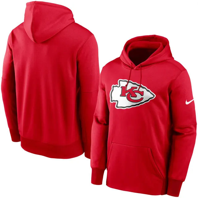 Youth Kansas City Chiefs Nike Red Sideline Fleece Performance Pullover  Hoodie