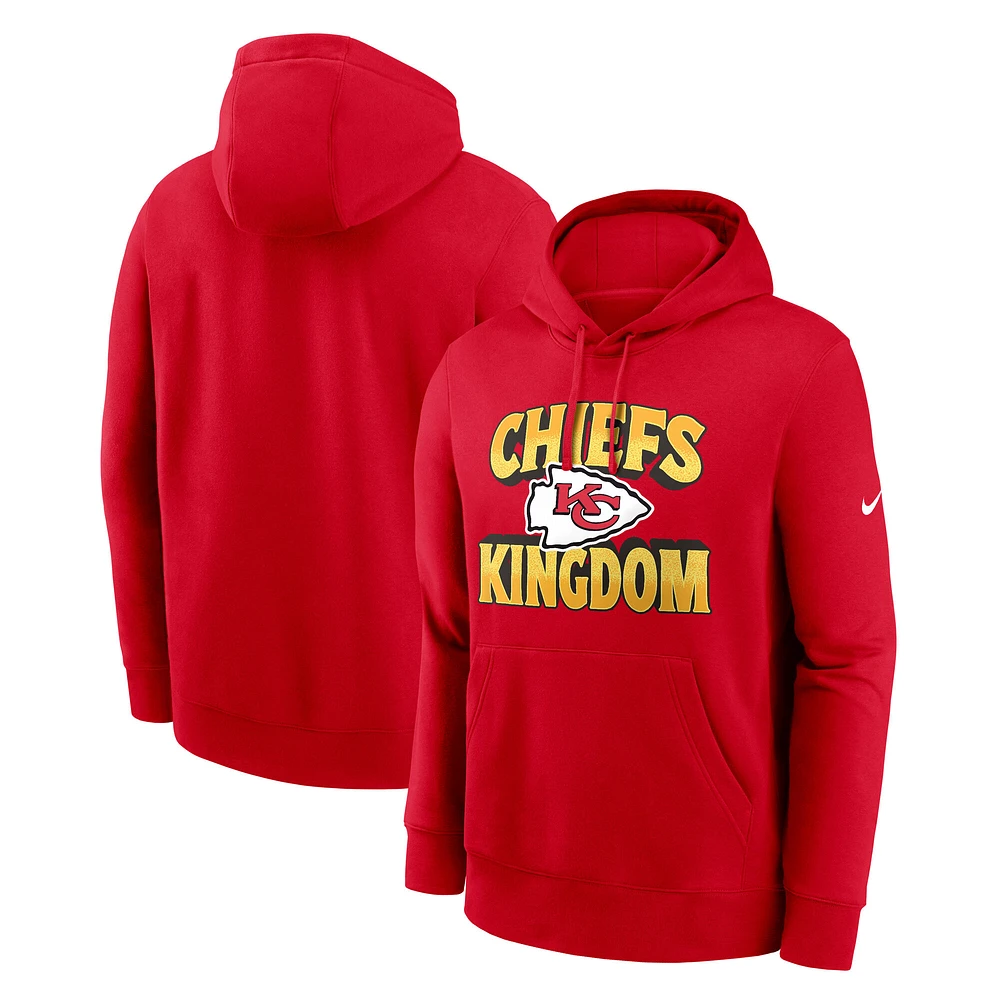 Sweat à capuche en polaire rouge Nike Kansas City Chiefs Hometown pour homme