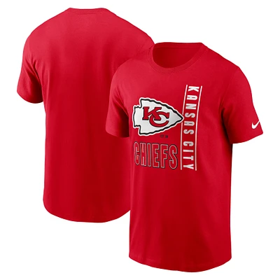 T-shirt essentiel Nike Kansas City Chiefs Lockup pour homme, rouge