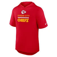 Men's Nike Red Kansas City Chiefs Lockup Tri-Blend Hoodie T-Shirt