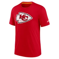 T-shirt à trois mélanges Nike rouge avec logo Playback des Chiefs de Kansas City pour hommes