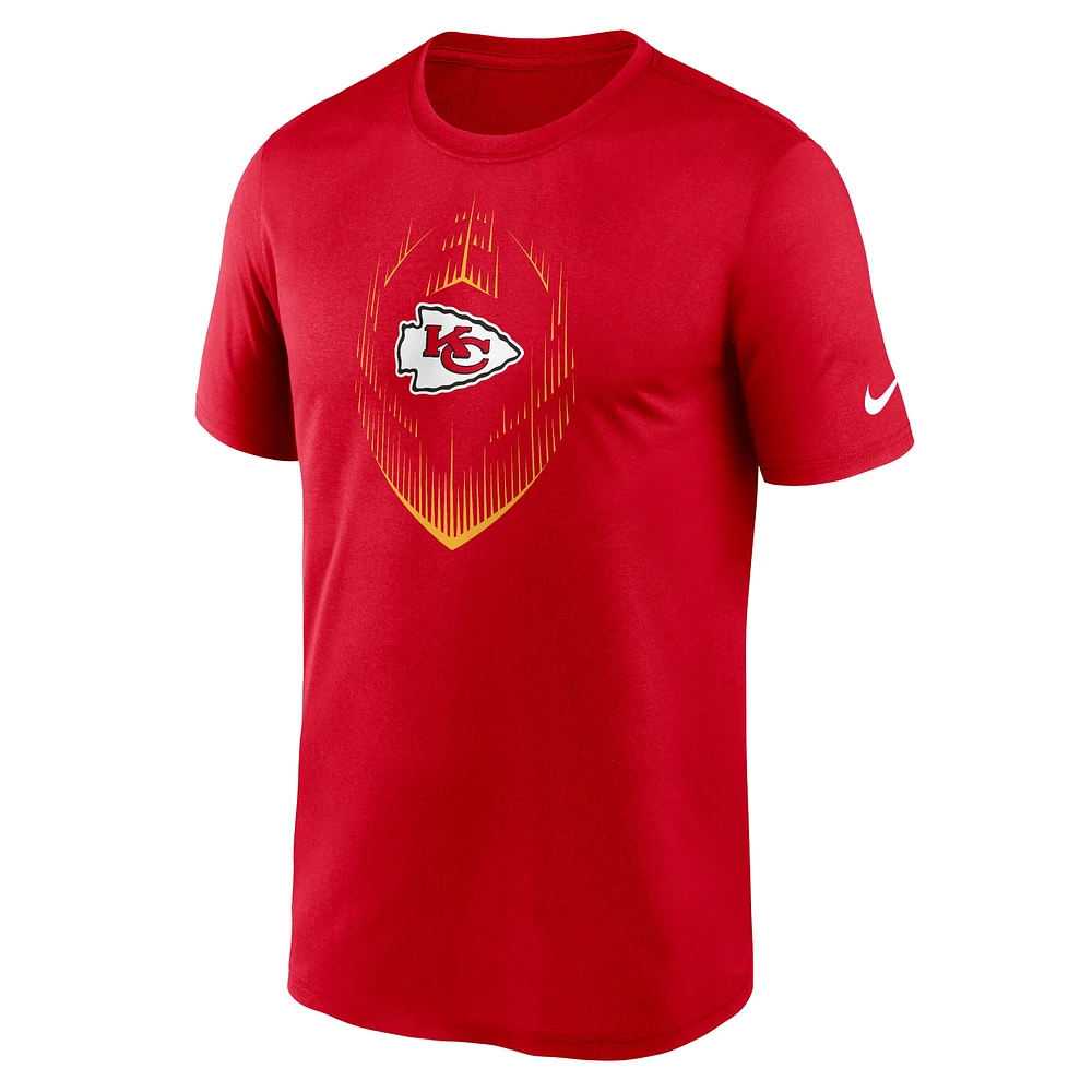 T-shirt Nike rouge Kansas City Chiefs Primetime Legend Icon Performance pour homme