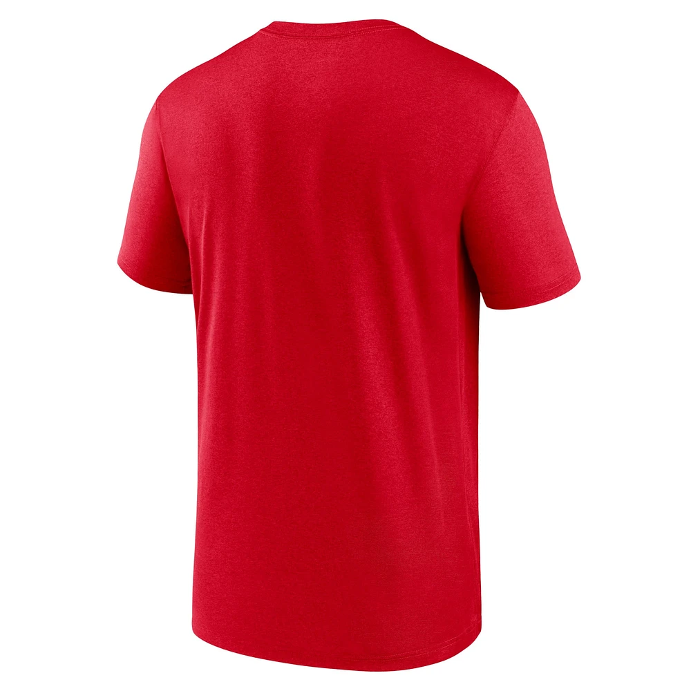 Men's Nike Red Kansas City Chiefs Primetime Legend Logo Performance T-Shirt