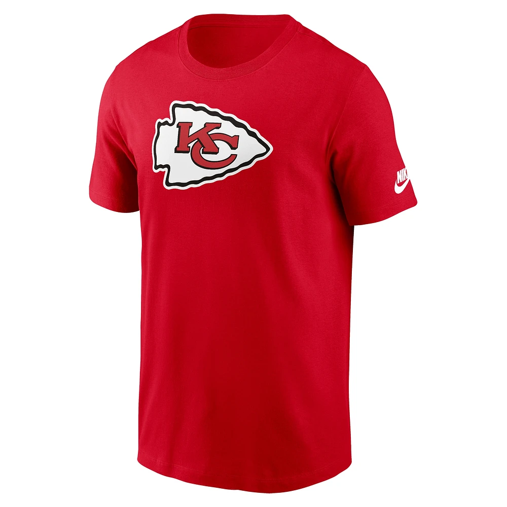 Men's Nike Red Kansas City Chiefs Rewind Logo Essential T-Shirt