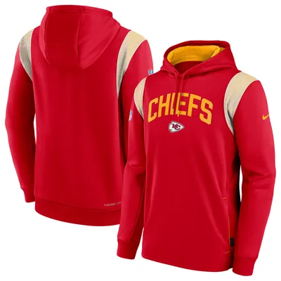 Lids Kansas City Chiefs Nike Performance Hoodie T-Shirt - Heathered  Charcoal/Red