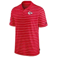 Polo Nike rouge Kansas City Chiefs Sideline Lock Up Victory Performance pour hommes