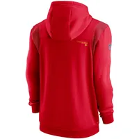 Men's Nike Red Kansas City Chiefs Sideline Performance Full-Zip Hoodie