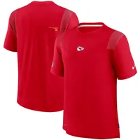 T-shirt Nike Kansas City Chiefs Sideline Player UV Performance pour homme rouge