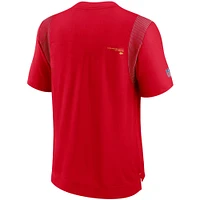 T-shirt Nike Kansas City Chiefs Sideline Player UV Performance pour homme rouge