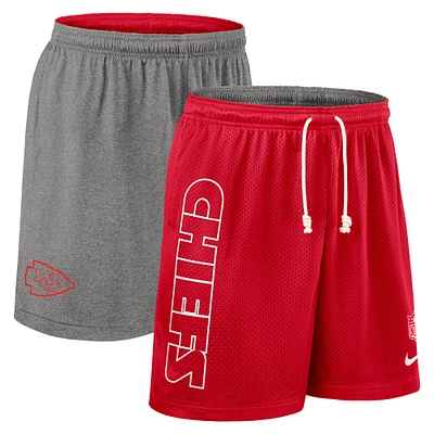 Men's Nike Red Kansas City Chiefs Sideline Reversible Performance Shorts