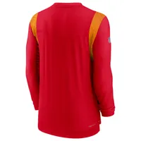 Men's Nike Red Kansas City Chiefs Sideline Tonal Logo Performance Player Long Sleeve T-Shirt