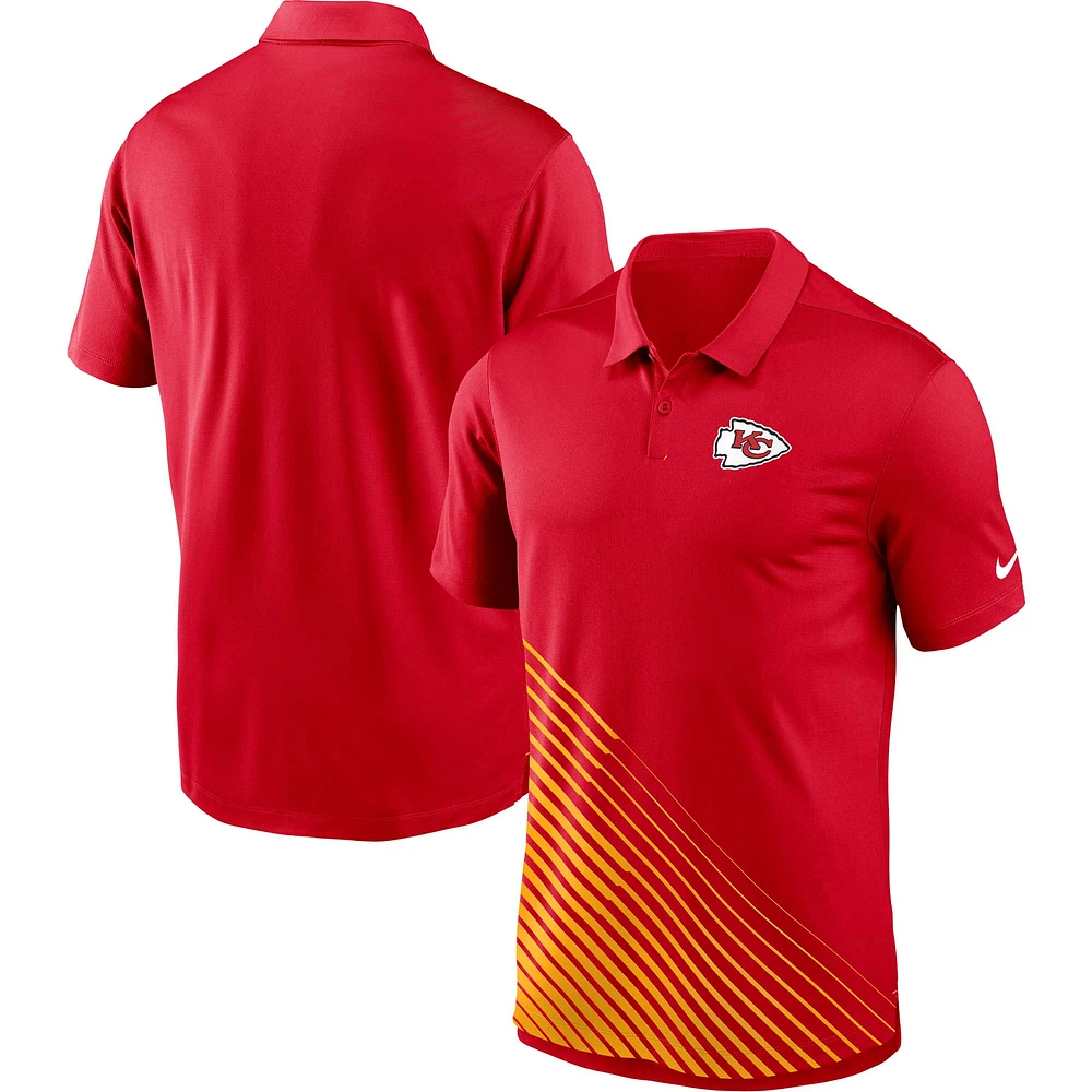 Polo Nike rouge Kansas City Chiefs Vapor Performance pour homme