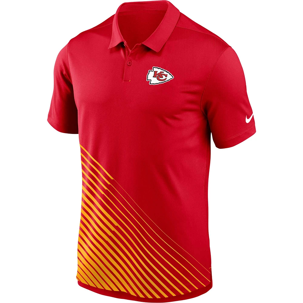 Polo Nike rouge Kansas City Chiefs Vapor Performance pour homme