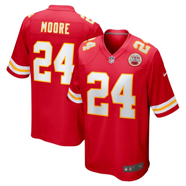 Maillot Nike Skyy Moore pour homme, rouge, joueur de match des Chiefs Kansas City