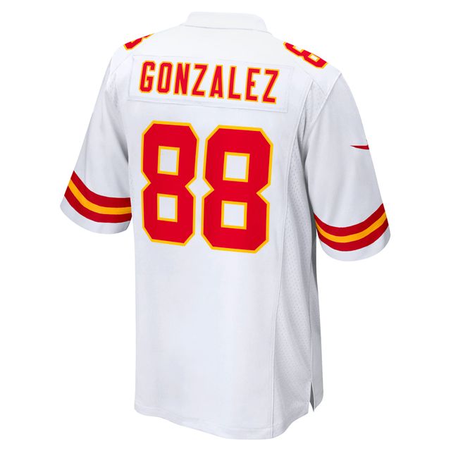 Maillot de match joueur retraité Nike Tony Gonzalez pour hommes, blanc, Kansas City Chiefs