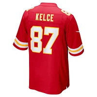 Maillot Nike Travis Kelce rouge Kansas City Chiefs Super Bowl LVII (saison 2022) Patch Game pour homme