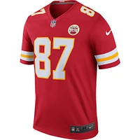 Maillot Nike Travis Kelce rouge pour homme des Kansas City Chiefs Team Legend