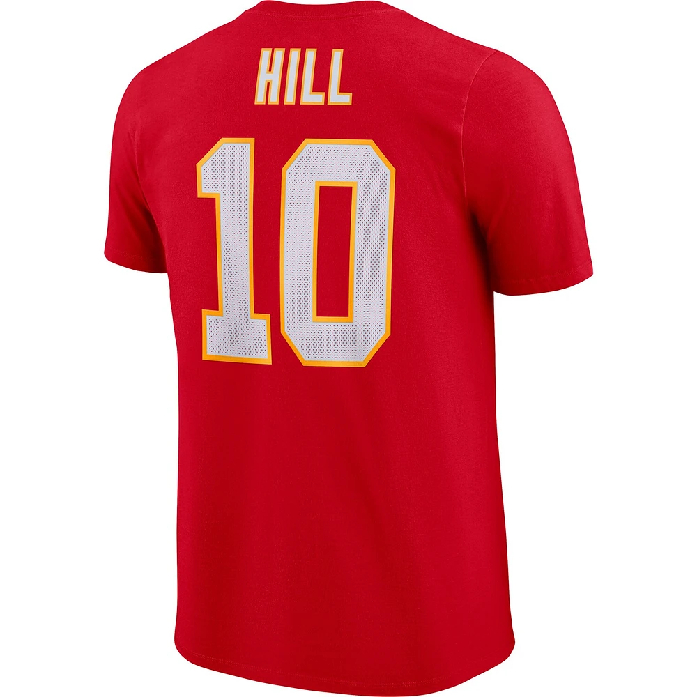 T-shirt Nike Tyreek Hill pour homme avec nom et numéro de fierté des Chiefs Kansas City