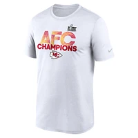 Men's Nike  White Kansas City Chiefs 2024 AFC Champions Legend T-Shirt