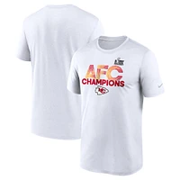 Men's Nike  White Kansas City Chiefs 2024 AFC Champions Legend T-Shirt