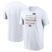 Men's Nike White Kansas City Chiefs Back-To-Back Super Bowl Champions T-Shirt