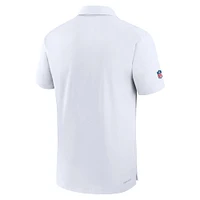 Polo Nike blanc Kansas City Chiefs Sideline Coaches Performance pour homme