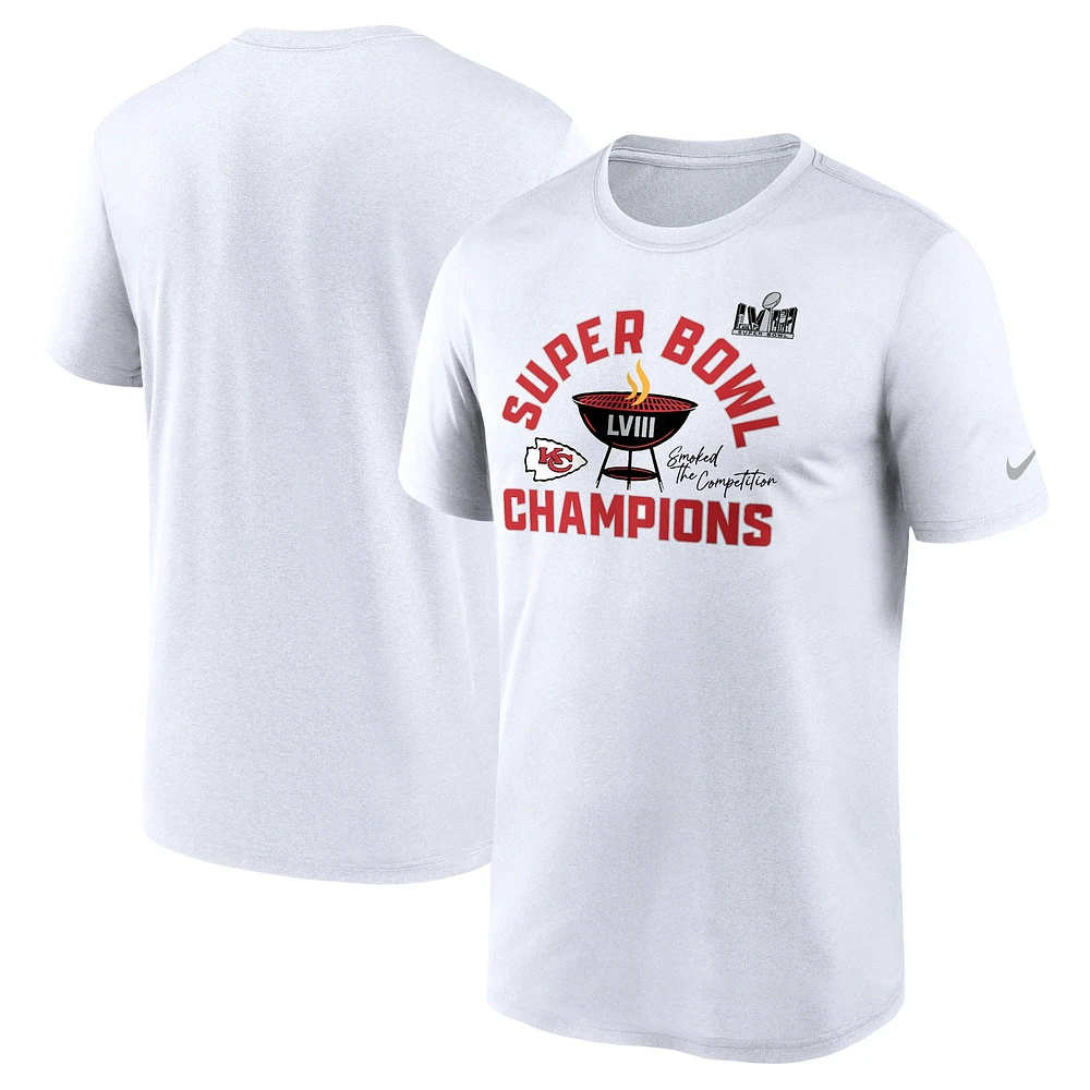 Men's Nike White Kansas City Chiefs Super Bowl LVIII Champions Local T-Shirt