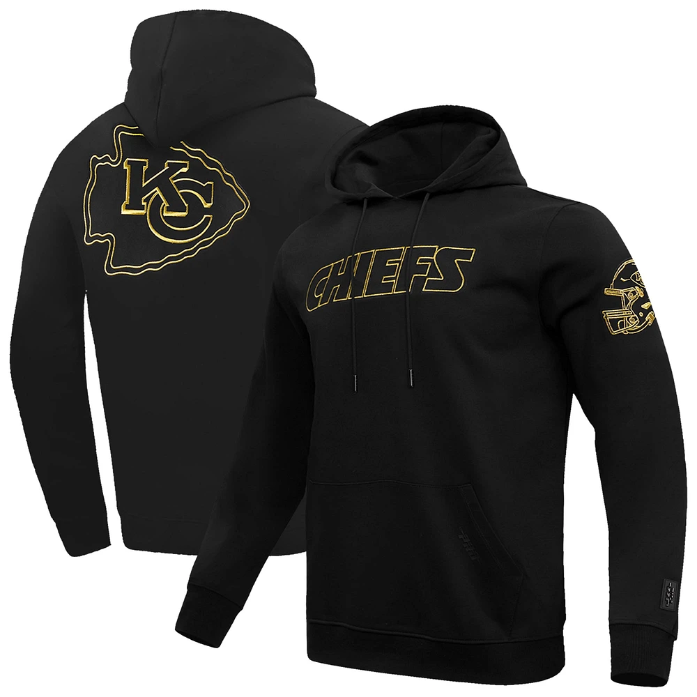 Sweat à capuche en chenille classique Pro Standard noir Kansas City Chiefs pour homme