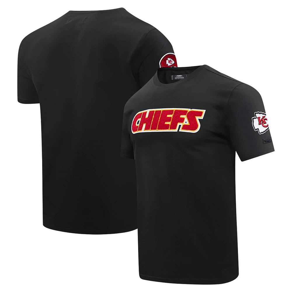 T-shirt classique Pro Standard noir des Chiefs de Kansas City pour hommes